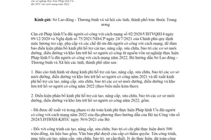 Công văn 3914/LĐTBXH-KHTC 2021 khu lưu trữ hồ sơ người có công từ nguồn vốn sự nghiệp