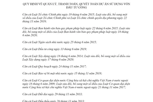 Nghị định 99/2021/NĐ-CP quản lý thanh toán quyết toán dự án sử dụng vốn đầu tư công