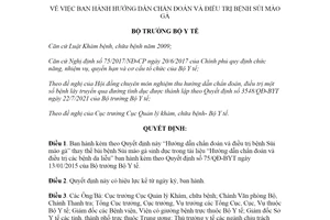 Quyết định 5185/QĐ-BYT 2021 hướng dẫn chẩn đoán và điều trị bệnh Sùi mào gà