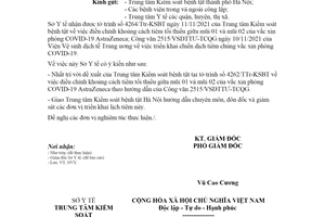 Công văn 19242/SYT-NVY 2021 Điều chỉnh khoảng cách giữa 02 mũi vắc xin AstraZeneca Hà Nội