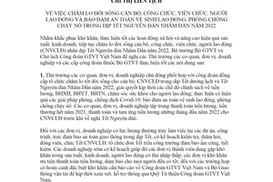 Chỉ thị liên tịch 10/CTLT-BGTVT-CĐGTVTVN 2021 chăm lo đời sống cán dịp tết Nguyên đán