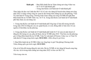 Công văn 2573/VSDTTƯ-TCQG 2021 số liệu đối tượng tiêm chủng mở rộng năm 2022