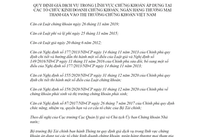 Thông tư 102/2021/TT-BTC giá dịch vụ lĩnh vực chứng khoán tại tổ chức kinh doanh chứng khoán