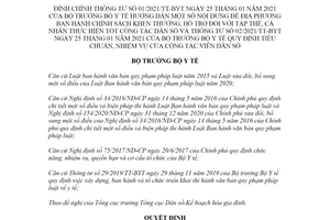 Quyết định 5335/QĐ-BYT 2021 đính chính Thông tư 01/2021/TT-BYT