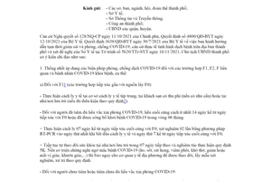 Công văn 7778/UBND-SYT 2021 phòng chống COVID19 đối với bệnh nhân khỏi bệnh Đà Nẵng