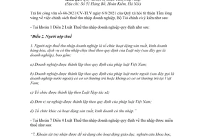 Công văn 12986/BTC-TCT 2021 chính sách thuế thu nhập doanh nghiệp