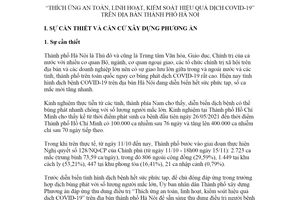 Phương án 263/PA-UBND 2021 đáp ứng thu dung điều trị thích ứng hiệu quả COVID19 Hà Nội