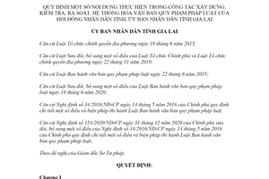 Quyết định 27/2021/QĐ-UBND công tác xây dựng văn bản quy phạm pháp luật Gia Lai