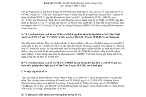 Công văn 3818/BHXH-CSXH 2021 hỗ trợ người lao động do ảnh hưởng Covid19