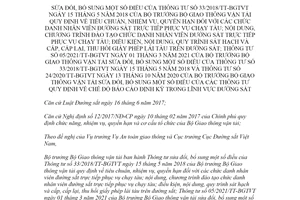 Thông tư 25/2021/TT-BGTVT sửa đổi Thông tư 33/2018/TT-BGTVT 05/2021/TT-BGTVT đường sắt