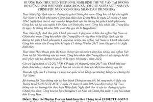 Thông tư 26/2021/TT-BGTVT sửa đổi Thông tư 23/2012/TT-BGTVT