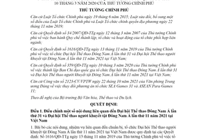 Quyết định 2012/QĐ-TTg 2021 điều chỉnh Quyết định 1616/QĐ-TTg và Quyết định 359/QĐ-TTg