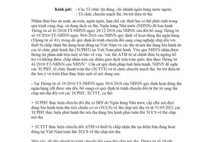 Công văn 8458/NHNN-TT 2021 triển khai áp dụng Tiêu chuẩn cơ sở về thẻ chip nội địa