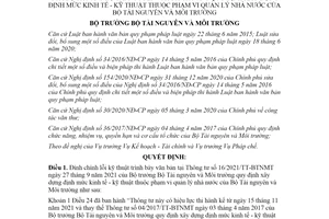 Quyết định 2361/QĐ-BTNMT 2021 đính chính Thông tư 16/2021/TT-BTNMT