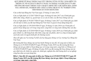 Thông tư 27/2021/TT-BGTVT sửa đổi Thông tư 35/2019/TT-BGTVT và 42/2019/TT-BGTVT