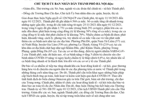 Công điện 26/CĐ-UBND 2021 biện pháp thích ứng kiểm soát hiệu quả dịch COVID19 Hà Nội