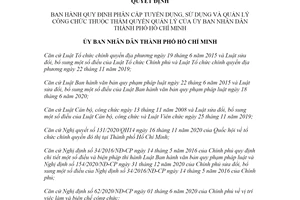 Quyết định 41/2021/QĐ-UBND phân cấp tuyển dụng công chức Ủy ban nhân dân Hồ Chí Minh