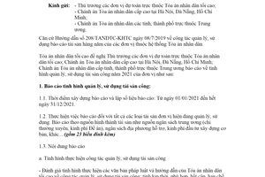 Công văn 428/TANDTC-KHTC 2021 báo cáo tình hình quản lý tài sản công