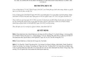 Quyết định 5666/QĐ-BYT 2021 sửa đổi Hướng dẫn chẩn đoán điều trị COVID19