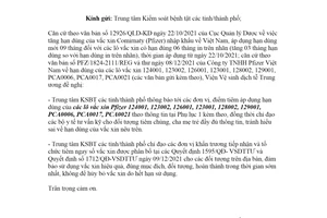 Công văn 2916/VSDTTƯ-TCQG 2021 hạn sử dụng các lô vắc xin Pfizer nhập khẩu