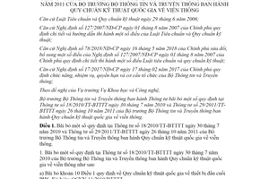 Thông tư 23/2021/TT-BTTTT bãi bỏ quy định tại Thông tư 18/2010/TT-BTTTT