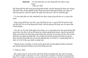 Công văn 14257/BTC-VP 2021 chống thất thu thuế trong hoạt động kinh doanh bất động sản