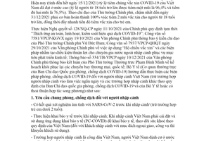 Công văn 10688/BYT-MT 2021 phòng chống dịch COVID19 đối với người nhập cảnh