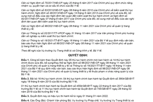 Quyết định 5652/QĐ-BYT 2021 công bố thủ tục hành chính lĩnh vực trang thiết bị y tế