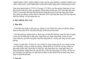 Kế hoạch 4573/KH-UBND 2021 phòng chống thiên tai Hải Dương đến 2030