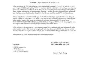 Công văn 9555/TCĐBVN-KHCN,MT&HTQT 2021 nâng cấp hệ thống thu phí một dừng