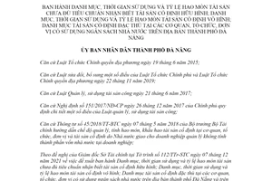 Quyết định 40/2021/QĐ-UBND Danh mục tài sản cố định đặc thù tại các cơ quan Đà Nẵng