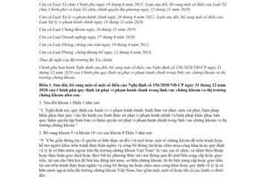 Nghị định 128/2021/NĐ-CP sửa đổi Nghị định 156/2020/NĐ-CP