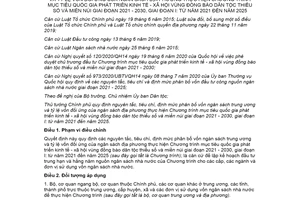 Quyết định 39/2021/QĐ-TTg nguyên tắc tiêu chí phân bổ vốn ngân sách trung ương