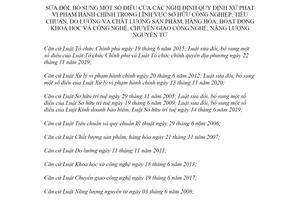 Nghị định 126/2021/NĐ-CP sửa đổi Nghị định xử phạt vi phạm hành chính sở hữu công nghiệp