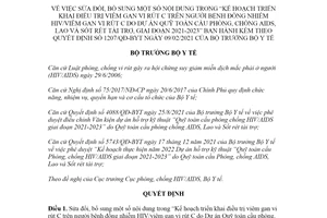 Quyết định 5946/QĐ-BYT 2021 sửa đổi nội dung Quyết định 1207/QĐ-BYT