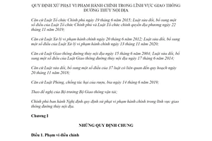 Nghị định 139/2021/NĐ-CP xử phạt vi phạm hành chính giao thông đường thủy nội địa