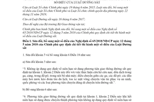 Nghị định 01/2022/NĐ-CP sửa đổi Nghị định 65/2018/NĐ-CP hướng dẫn Luật Đường sắt