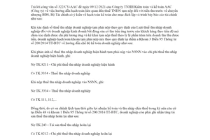 Công văn 14971/BTC-QLKT 2021 hạch toán thuế thu nhập doanh nghiệp đối với tiền thu trước