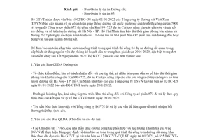 Công văn 297/BGTVT-CQLXD 2022 đảm bảo thời gian phong tỏa thi công dự án đường sắt