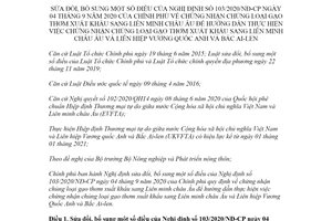 Nghị định 11/2022/NĐ-CP sửa đổi Nghị định 103/2020/NĐ-CP chứng nhận gạo thơm xuất khẩu