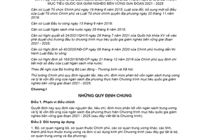 Quyết định 02/2022/QĐ-TTg tỷ lệ vốn đối ứng của ngân sách địa phương giảm nghèo bền vững