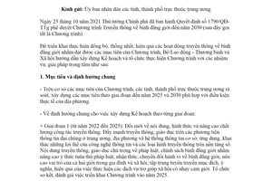 Công văn 129/LĐTBXH-BĐG 2022 truyền thông bình đẳng giới đến 2030