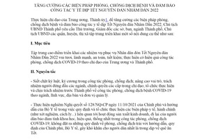 Chỉ thị 03/CT-UBND 2022 tăng cường phòng chống dịch bệnh dịp Tết Hà Nội