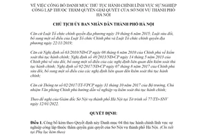 Quyết định 310/QĐ-UBND 2022 công bố thủ tục hành chính sự nghiệp công lập Sở Nội vụ Hà Nội