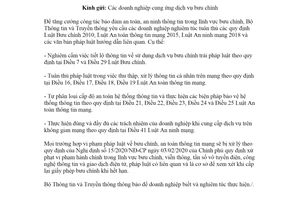 Công văn 193/BTTTT-BC 2022 tăng cường an toàn an ninh thông tin lĩnh vực bưu chính