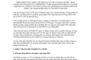 Kế hoạch 452/KH-UBND 2022 thực hiện Chỉ thị 05-CT/TW và Nghị quyết 160/NQ-CP Bến Tre