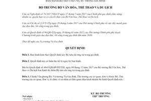 Quyết định 224/QĐ-BVHTTDL 2022 Bộ tiêu chí ứng xử trong gia đình