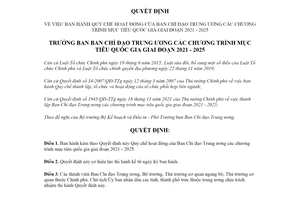 Quyết định 18/QĐ-BCĐCTMTQG 2022 hoạt động Ban Chỉ đạo chương trình mục tiêu quốc gia