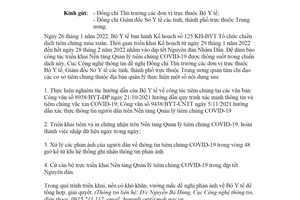 Công văn 89/CNTT-DLYT 2022 đôn đốc triển khai Nền tảng Quản lý tiêm chủng COVID19