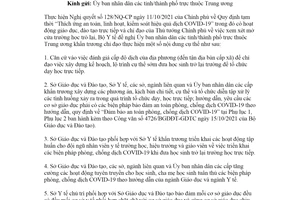 Công văn 510/BYT-MT 2022 bảo đảm phòng chống dịch COVID19 khi tổ chức học trực tiếp